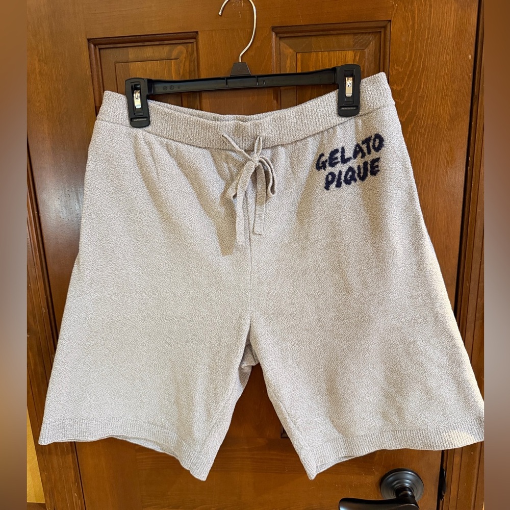 Men’s Gelato Pique Homme Knit Shorts Size M Light Gray